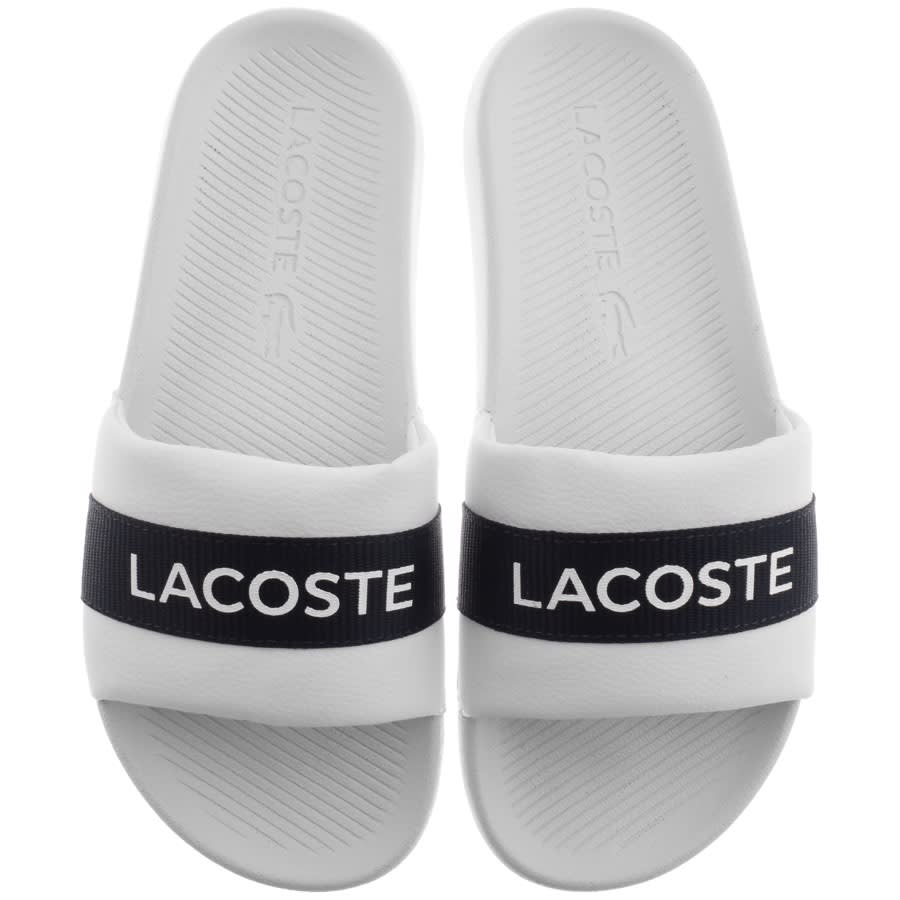 Alternative Image for ProductLacoste Croco Sliders White1